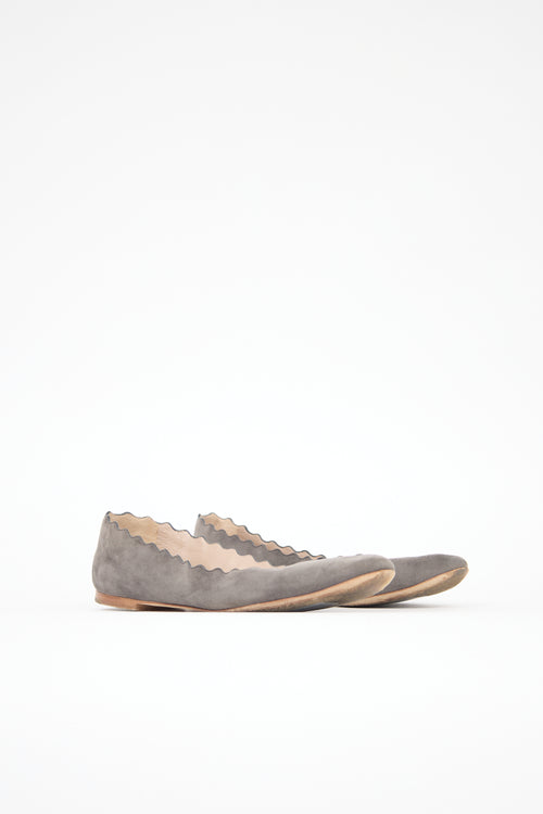 Chloé Suede Lauren Flat