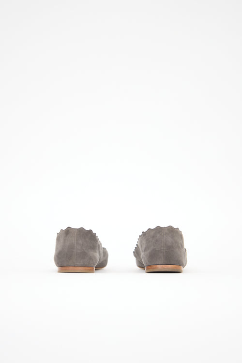 Chloé Suede Lauren Flat