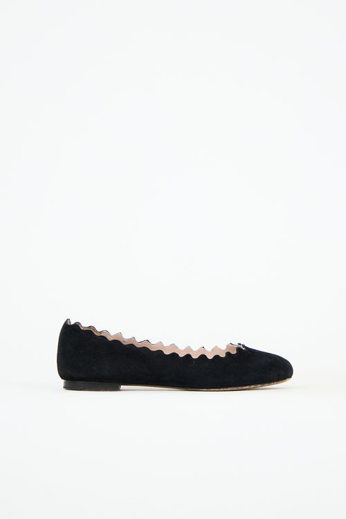 Chloé Suede Lauren Ballet Flat