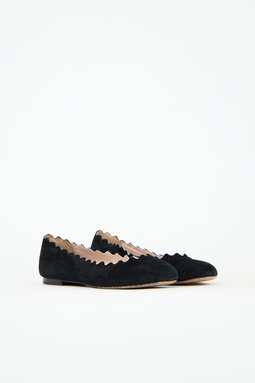 Chloé Suede Lauren Ballet Flat