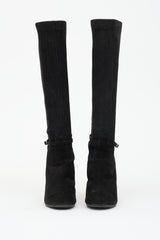 Chloé Suede Ribbed Boot