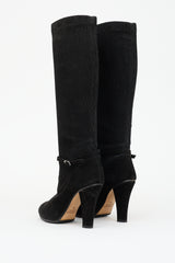Chloé Suede Ribbed Boot
