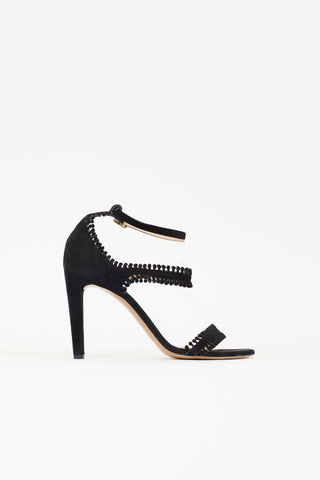 Chloé Suede Scalloped Sandal