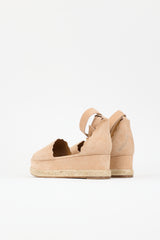 Chloé Suede Scalloped Espadrille Sandal