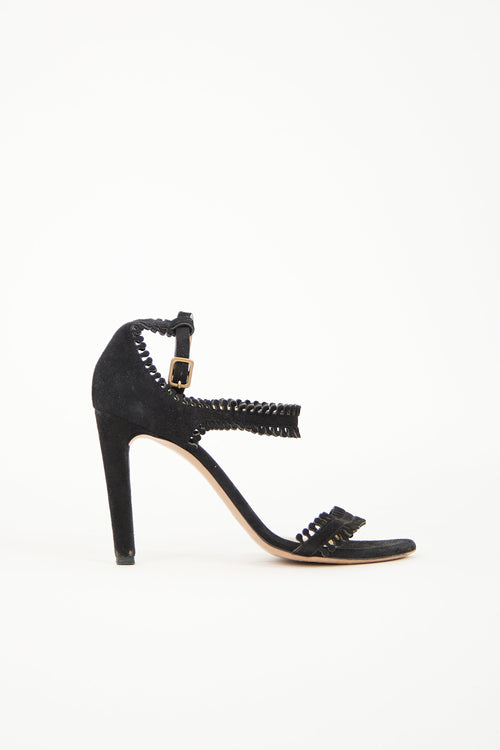 Chloé Suede Trimmed Heel