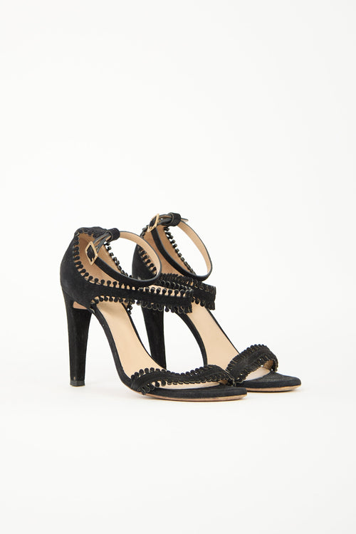 Chloé Suede Trimmed Heel