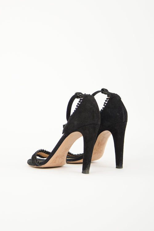 Chloé Suede Trimmed Heel