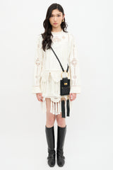 Chloé Suede & Leather Mini Jane Bracelet Bag