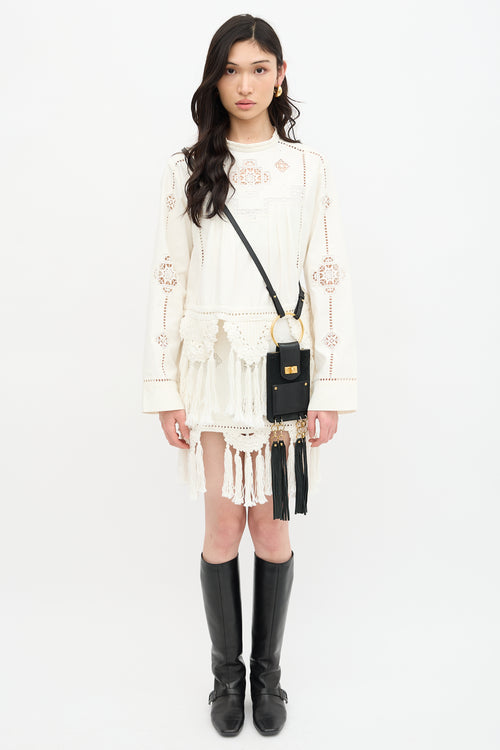 Chloé Suede & Leather Mini Jane Bracelet Bag