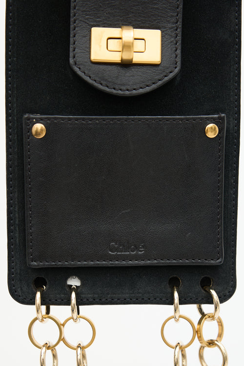 Chloé Suede & Leather Mini Jane Bracelet Bag