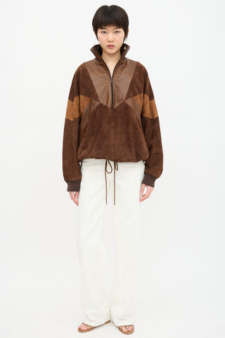 Chloé Suede & Leather Patchwork Jacket