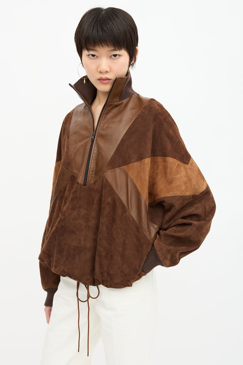 Chloé Suede & Leather Patchwork Jacket