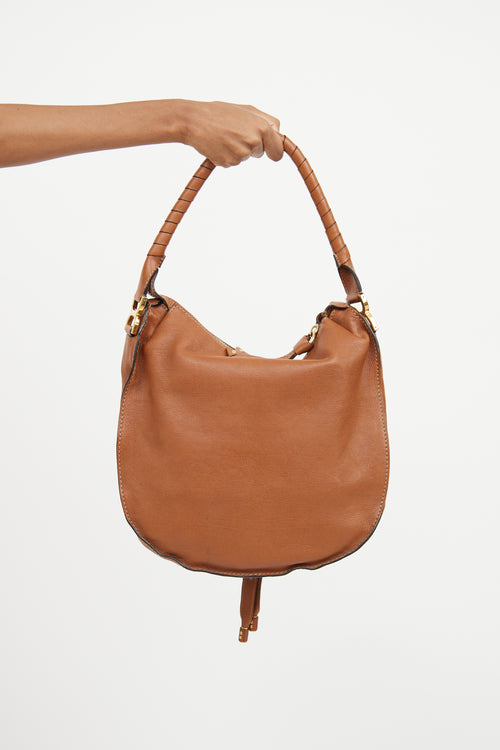 Chloé Brown Marcie Hobo Tote Bag