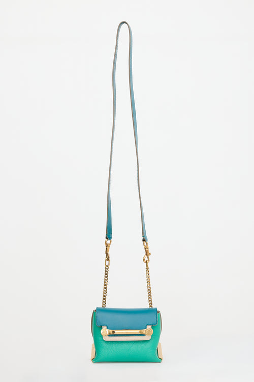 Chloé Tricolour Leather Mini Clare Bag