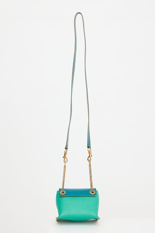 Chloé Tricolour Leather Mini Clare Bag
