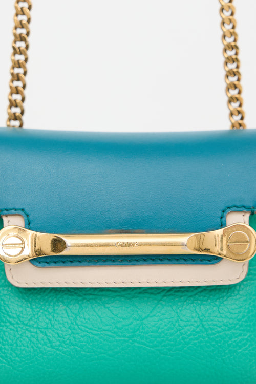 Chloé Tricolour Leather Mini Clare Bag