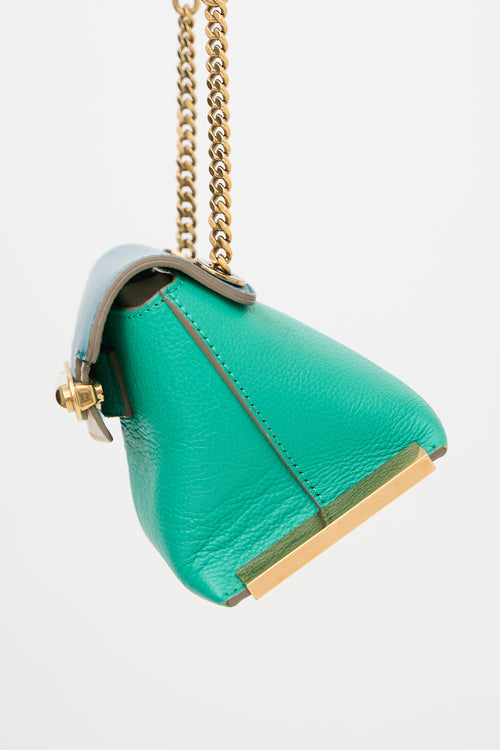 Chloé Tricolour Leather Mini Clare Bag