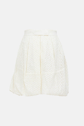 Chloé Eyelet Bow Skirt