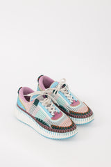 Chloé White & Multicolour Nama Sneaker