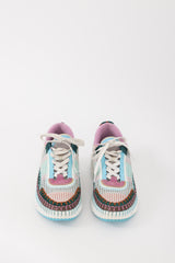 Chloé White & Multicolour Nama Sneaker