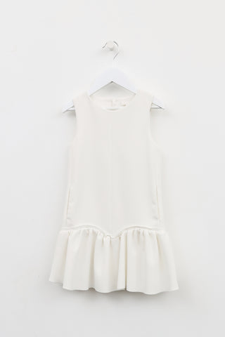 Chloé Kids White Sleeveless Dress