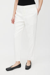 Chloé White Tapered Trouser