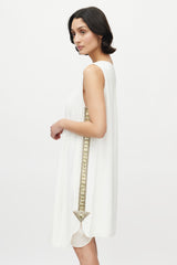 Chloé White & Yellow Crystal Dress