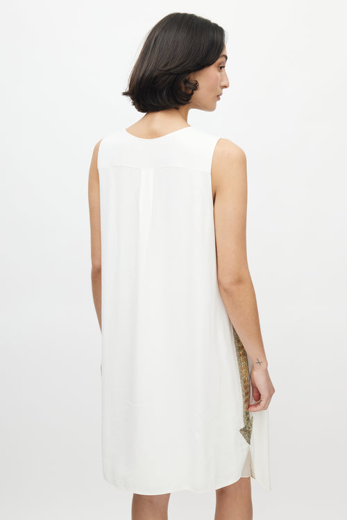 Chloé White & Yellow Crystal Dress