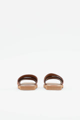 Chloé Woody Leather Logo Slide