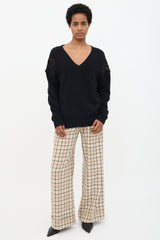 Chloé Wool Lace Panel Sweater