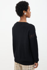 Chloé Wool Lace Panel Sweater
