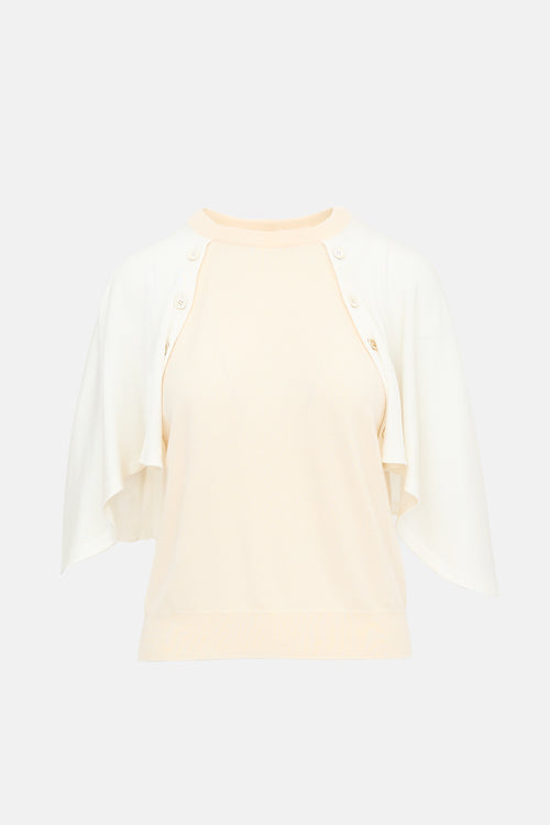 Chloé Wool Panelled Top
