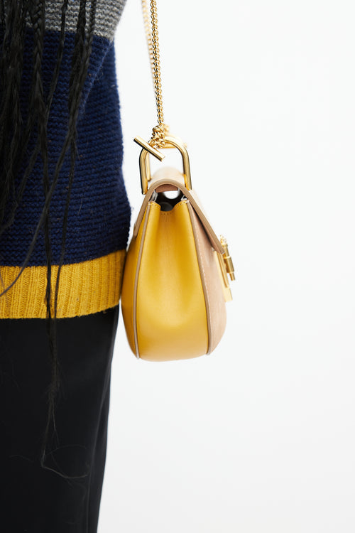 Chloé Yellow & Beige Drew Bag