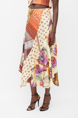 Chloé Yellow & Multicolour Floral Silk Co-Ord Set