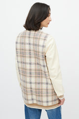 Chloé Yellow Plaid Bomber Jacket