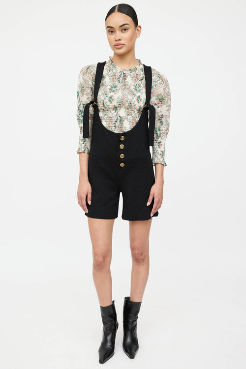 Chloé Pinafore Overall Romper