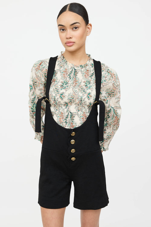 Chloé Pinafore Overall Romper