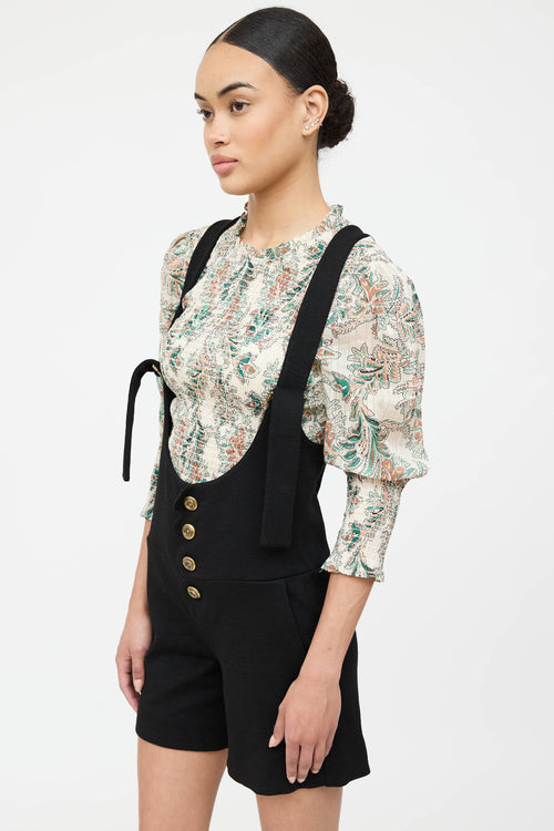 Chloé Pinafore Overall Romper