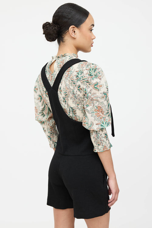 Chloé Pinafore Overall Romper