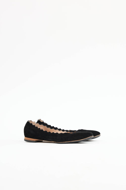 Chloé Suede Lauren Flat