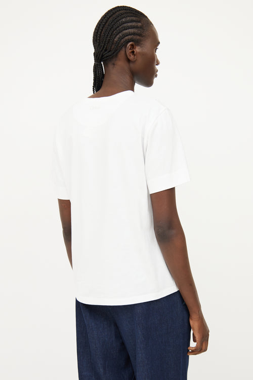 Chloé White Chest Graphic T-shirt