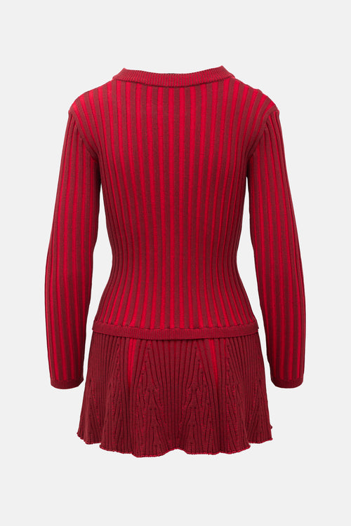 Chopova Lowena Rib Knit Patsy Mini Dress
