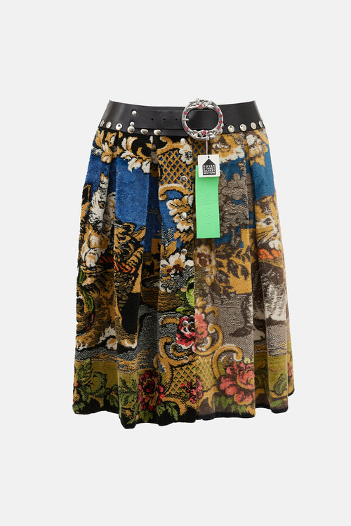 Chopova Lowena Velvet Tapestry Carabiner Skirt