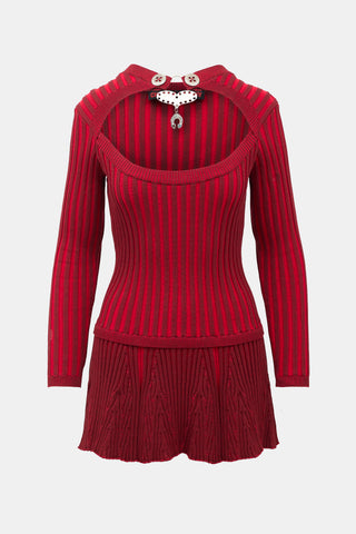 Chopova Lowena Rib Knit Patsy Mini Dress