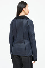Christ Leather Shearling Coat