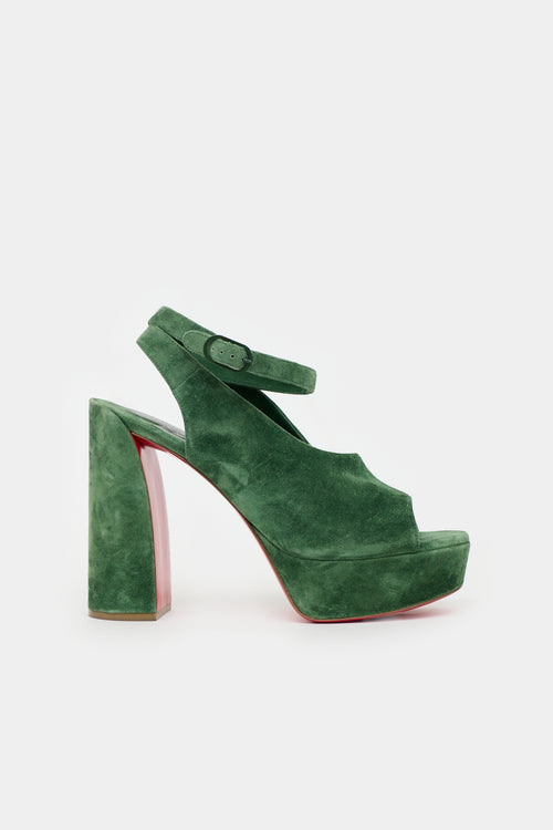 Christian Louboutin Suede Platform Sandal