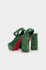 Christian Louboutin Suede Platform Sandal
