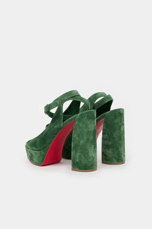 Christian Louboutin Suede Platform Sandal
