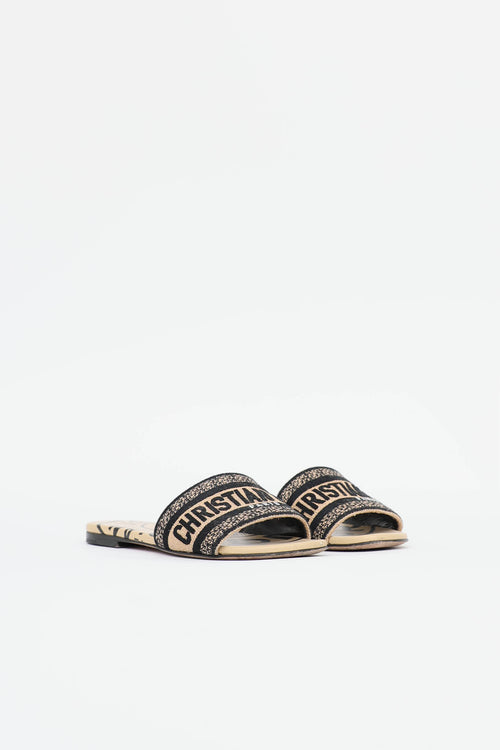 Dior Dway Jacquard Slide