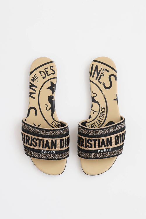 Dior Dway Jacquard Slide